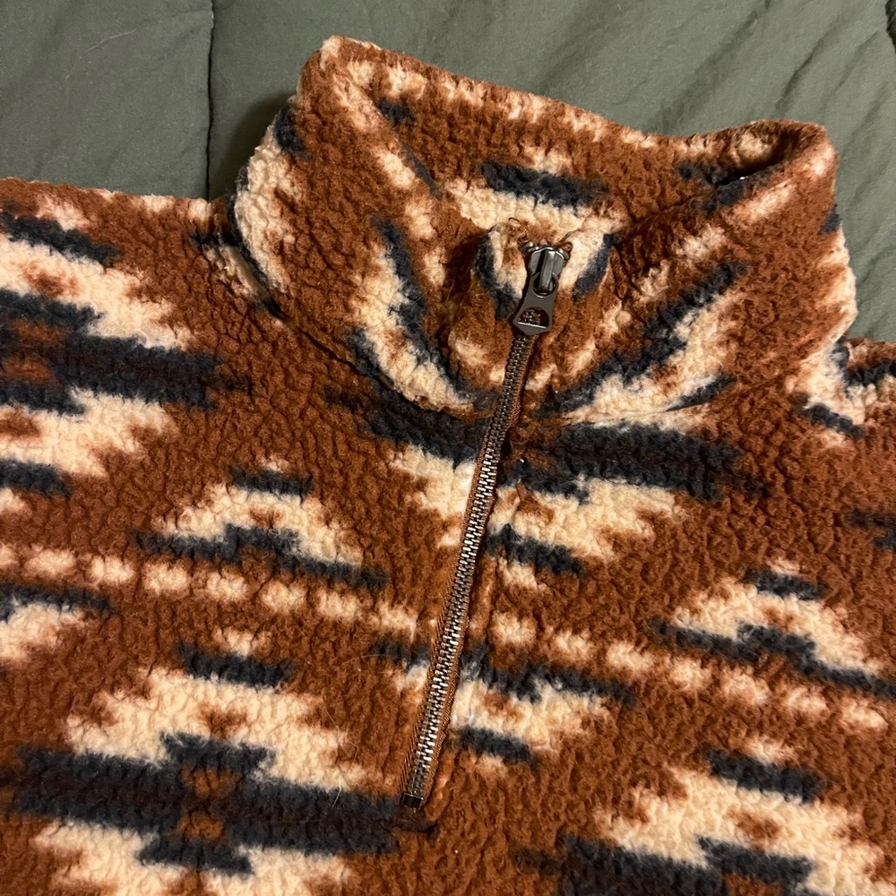 American Eagle Outfitters Sherpa Half-Zip Pullover